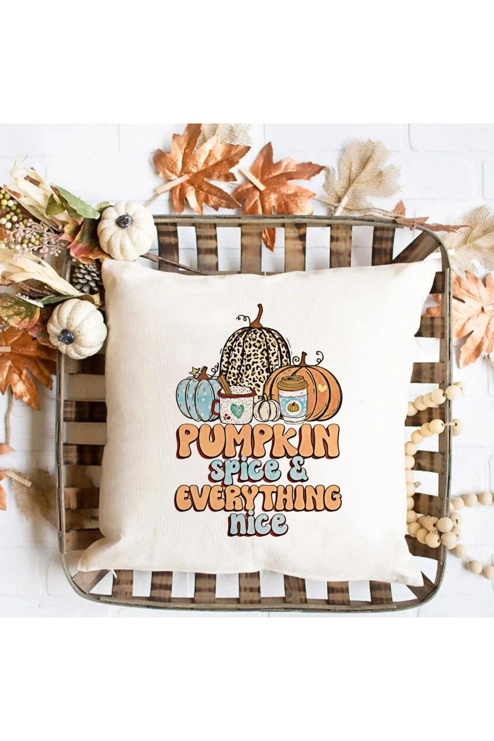 Pumpkin Spice Pillow Cover