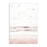 Pink Seascape Canvas Poster