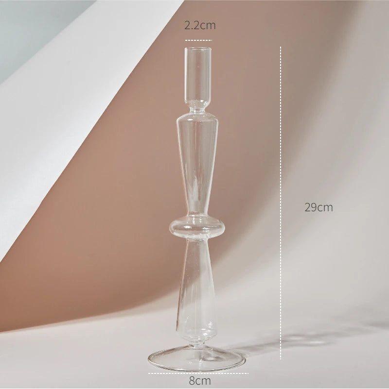 Crystal Aura Taper Candle Holders