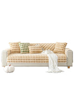 Houndstooth Velvet Sofa Cover