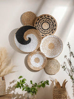 Woven Harmony Basket Wall Hanging