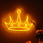 Yellow Crown Neon Sign