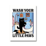 Cute & Quirky Feline Canvas Poster