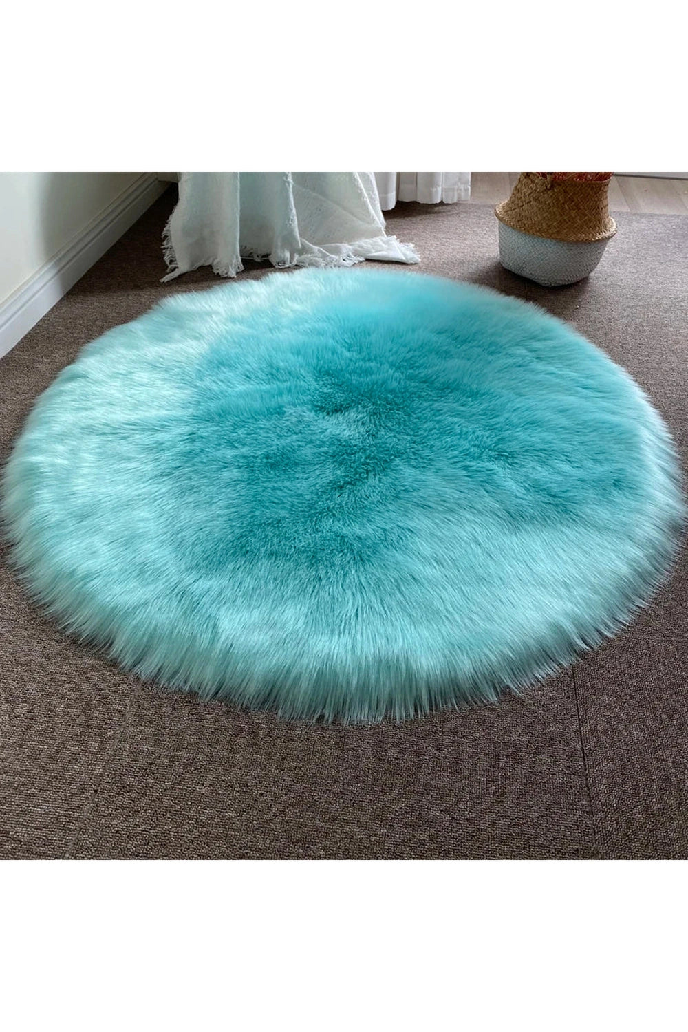 Fluffy Pink Floor Rug