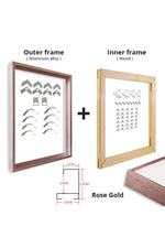 Golden Black Aluminum Frames