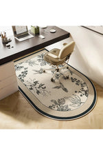 Tranquil Workspace Oval Rug