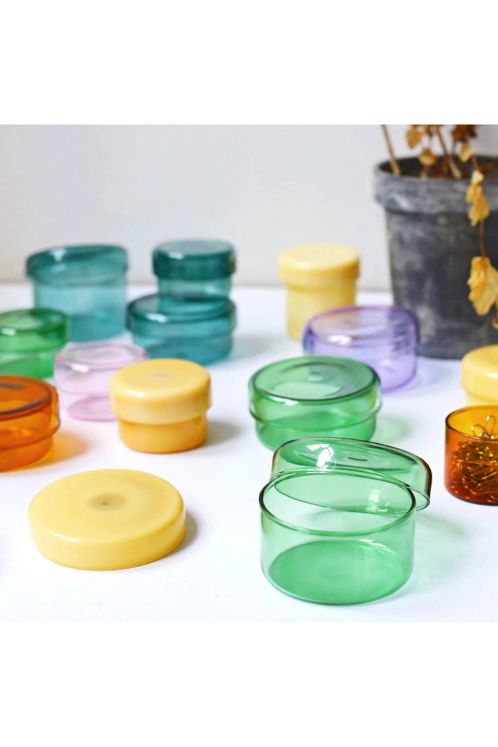 Decorative Glass Storage Jar