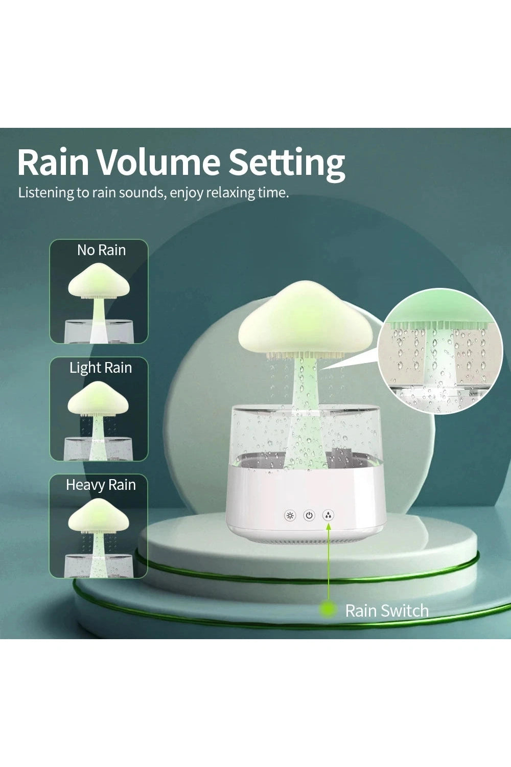 Electric Mushroom Rain Humidifier