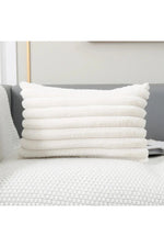 Soft White Plush Pillow Case