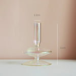 Coquette Iridescent Candle Holders