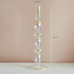 Coquette Iridescent Candle Holders