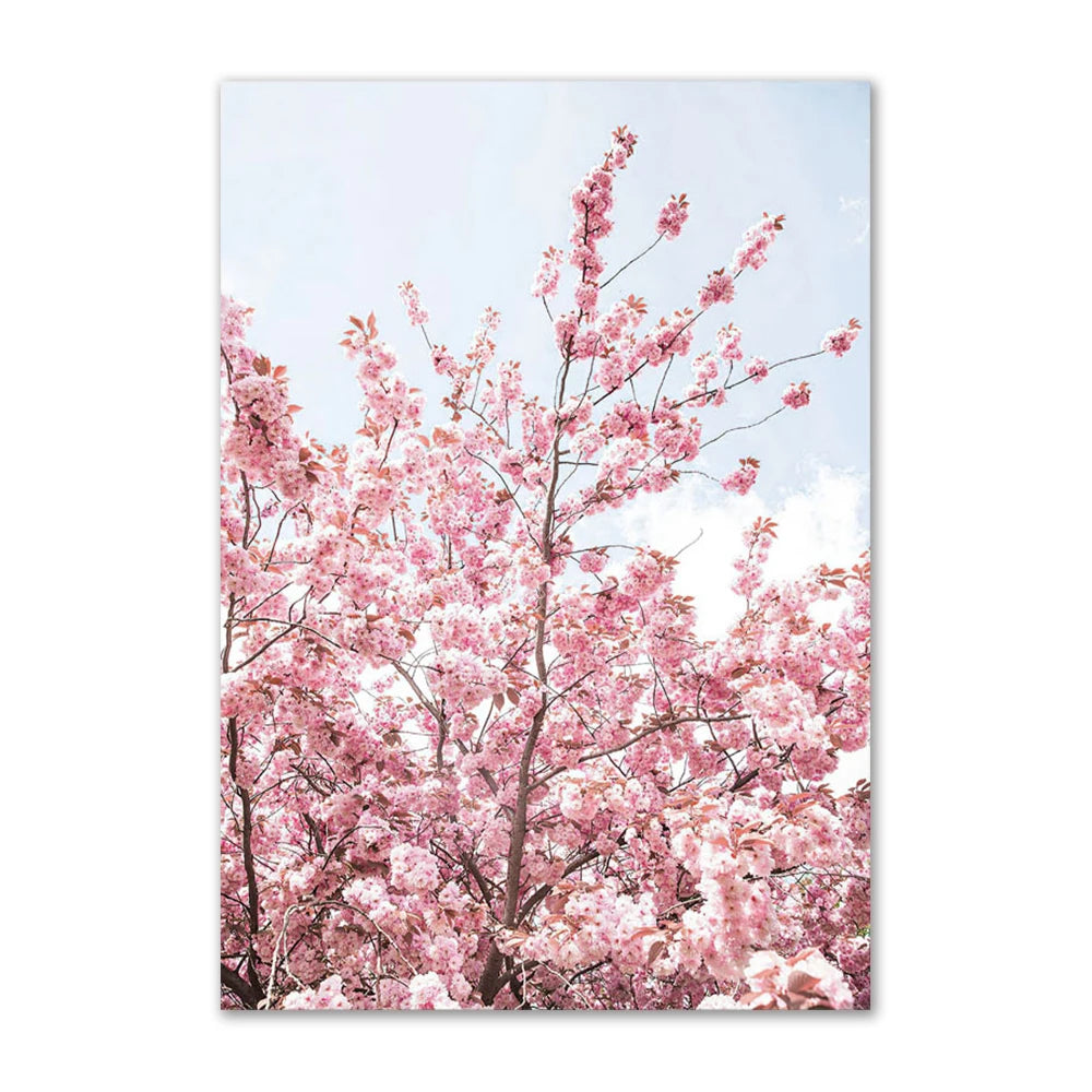 London Floral Canvas Poster