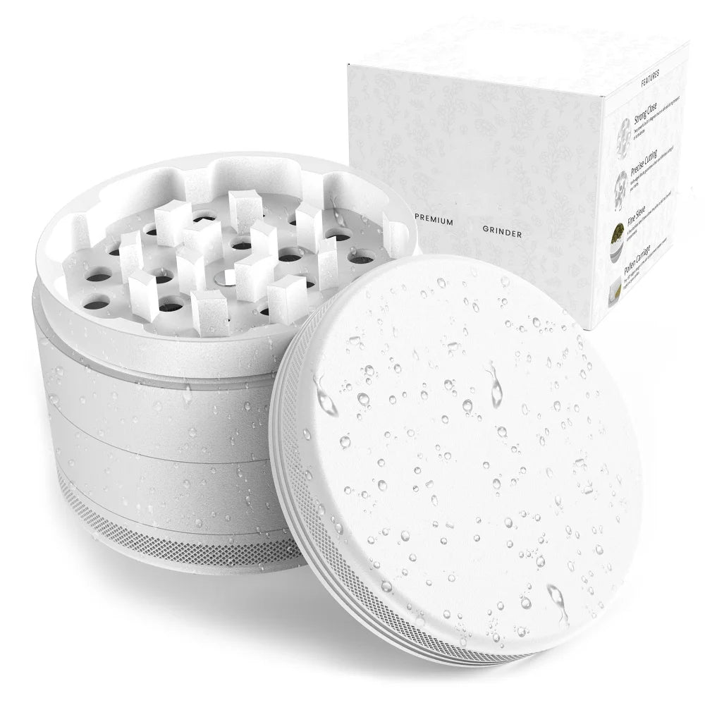 Frosted White Herb Grinder