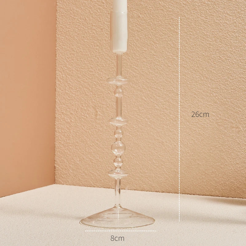 Crystal Aura Taper Candle Holders