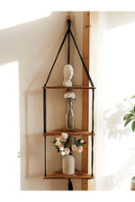 Bohemian Corner Hanging Shelf