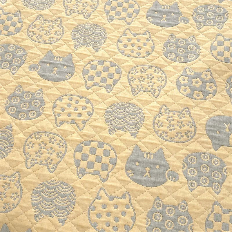 Sunny Forest Folk Quilted Blanket