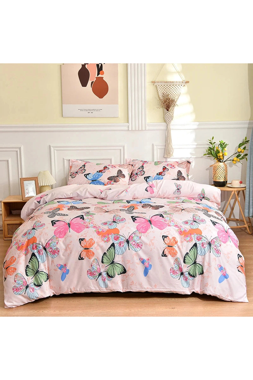 Monochrome Double Bedding Set