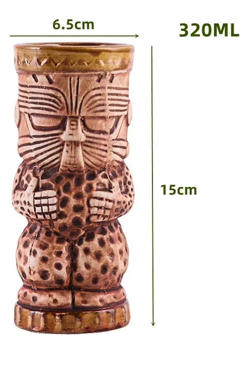 Ceramic Tiki Cocktail Mug