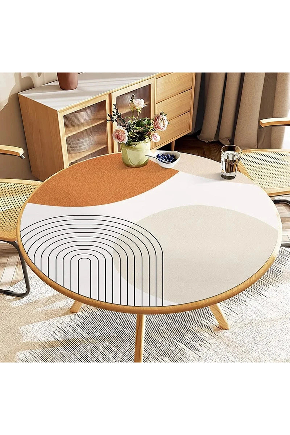 Sand Dune Round Tablecloth