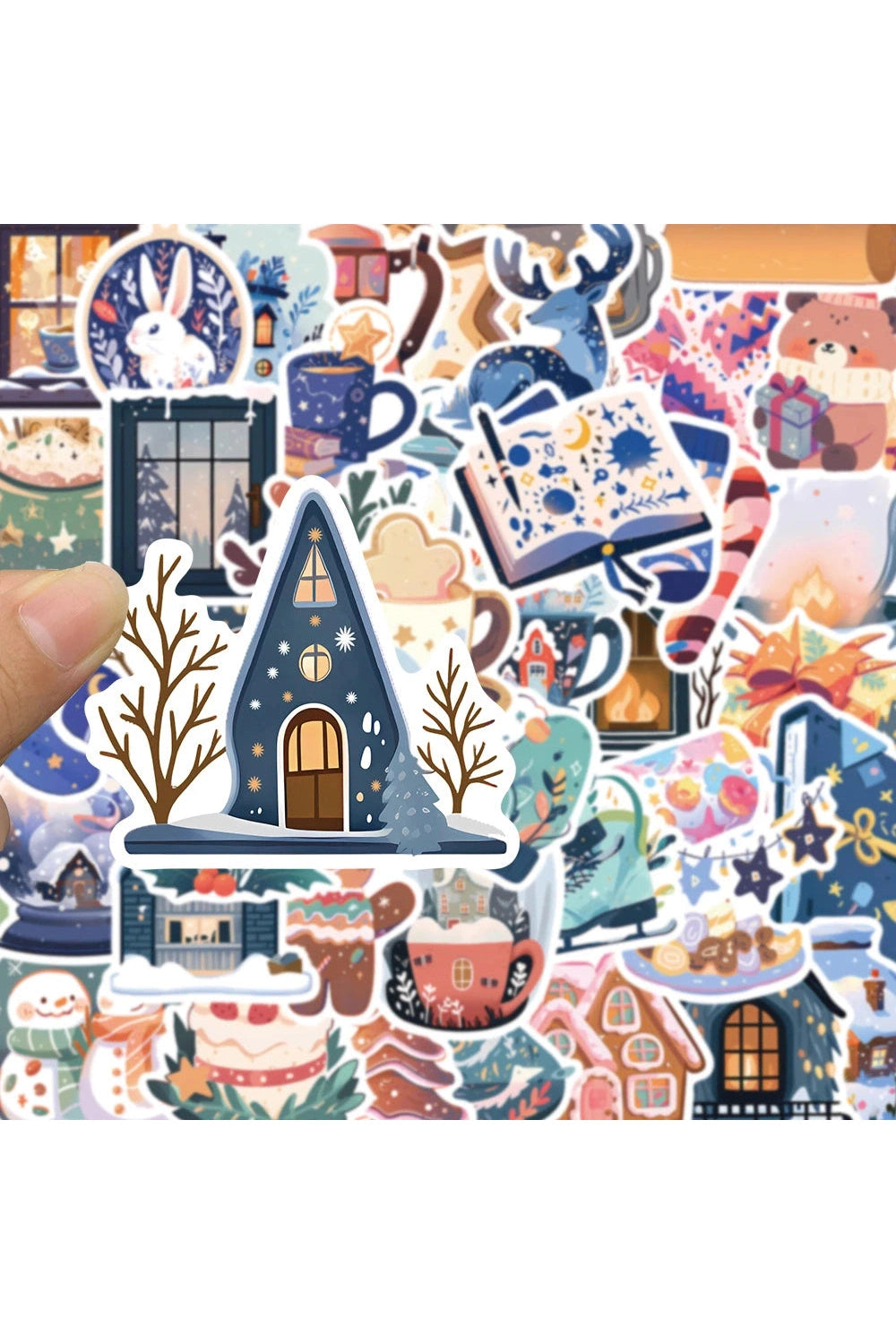 Winter Cartoon Scrapbooking Stickers