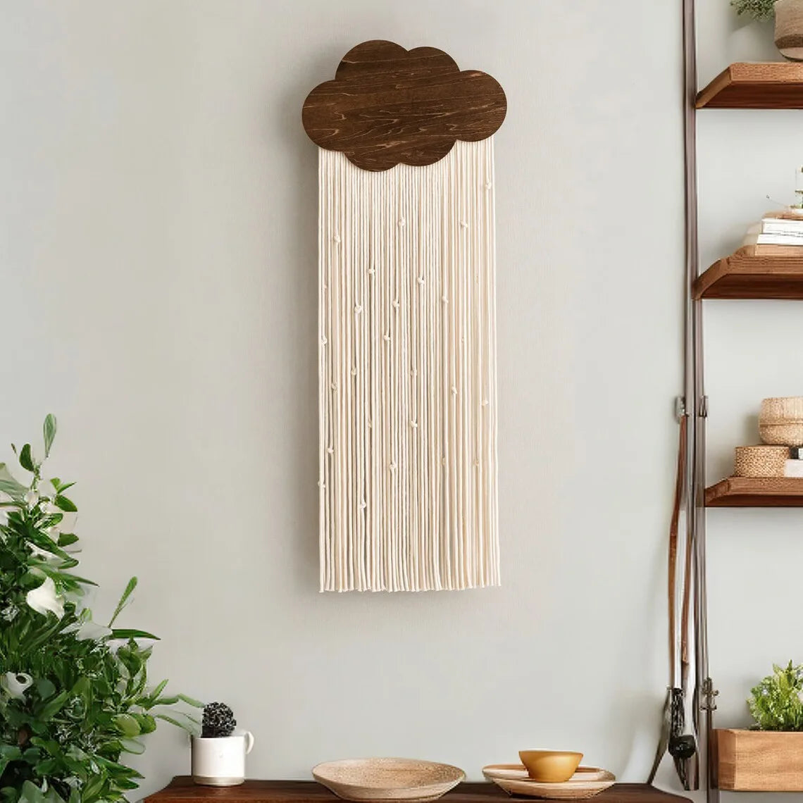 Dreamy Cloud Fringe Wall Hanging