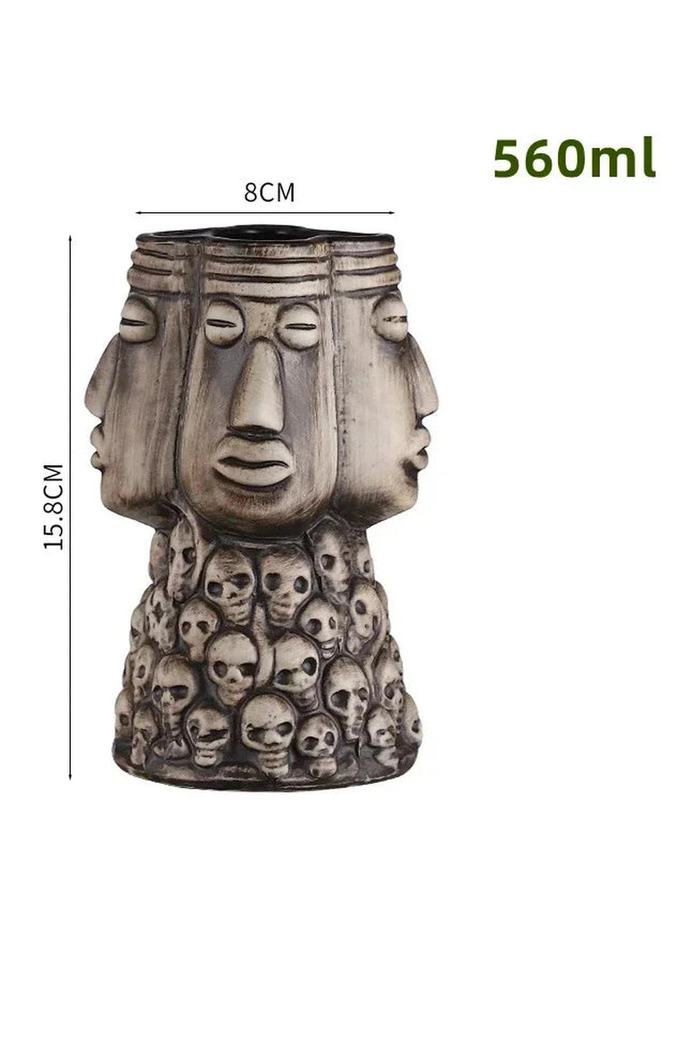 Ceramic Tiki Cocktail Mug