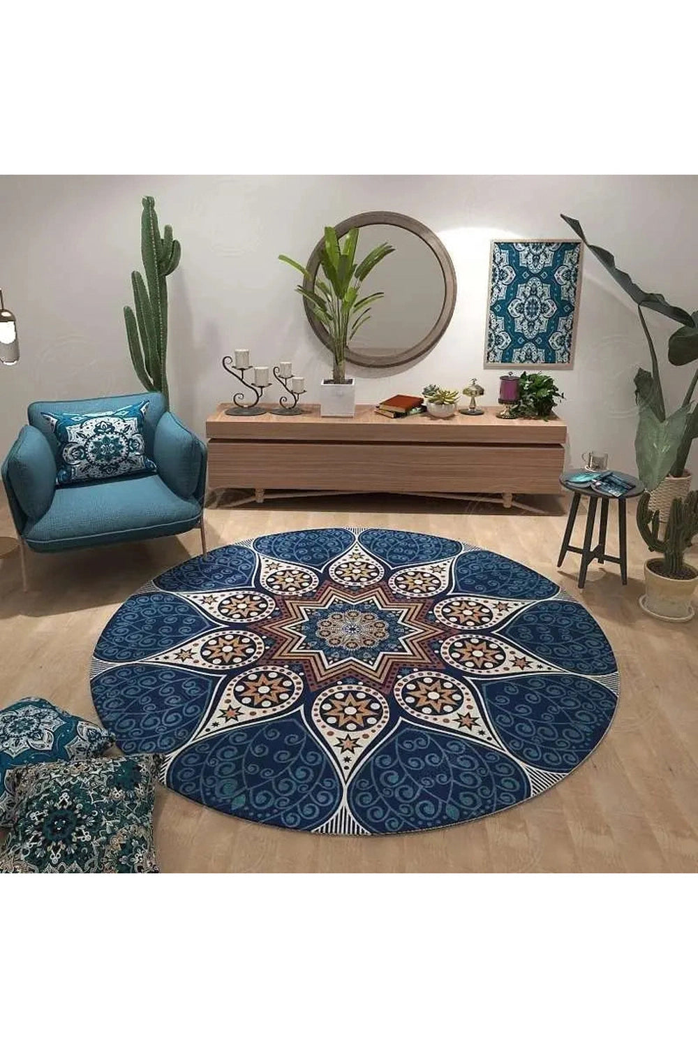 Persian Style Round Rug