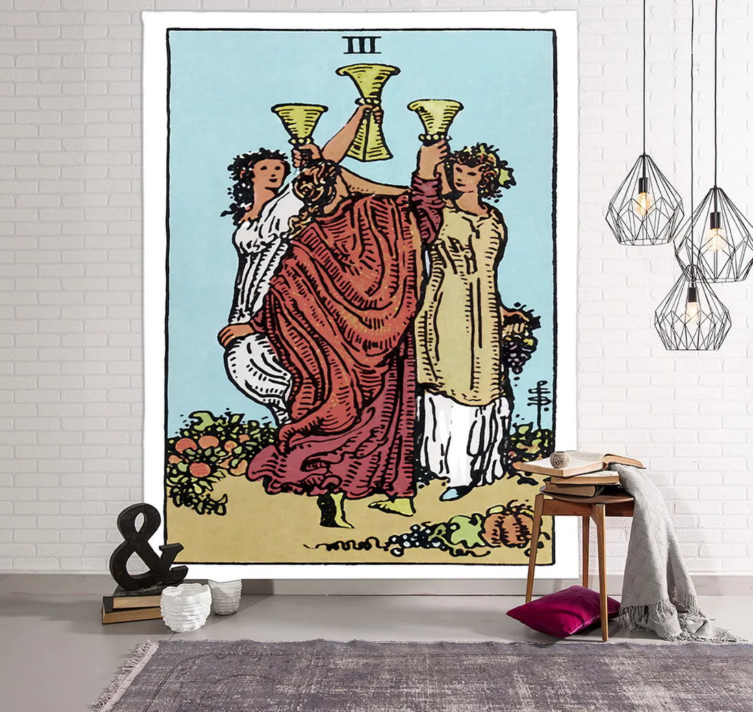 Psychedelic Witchcraft Tarot Tapestry