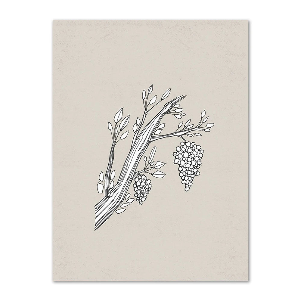 Vine and Branches Canvas Poster