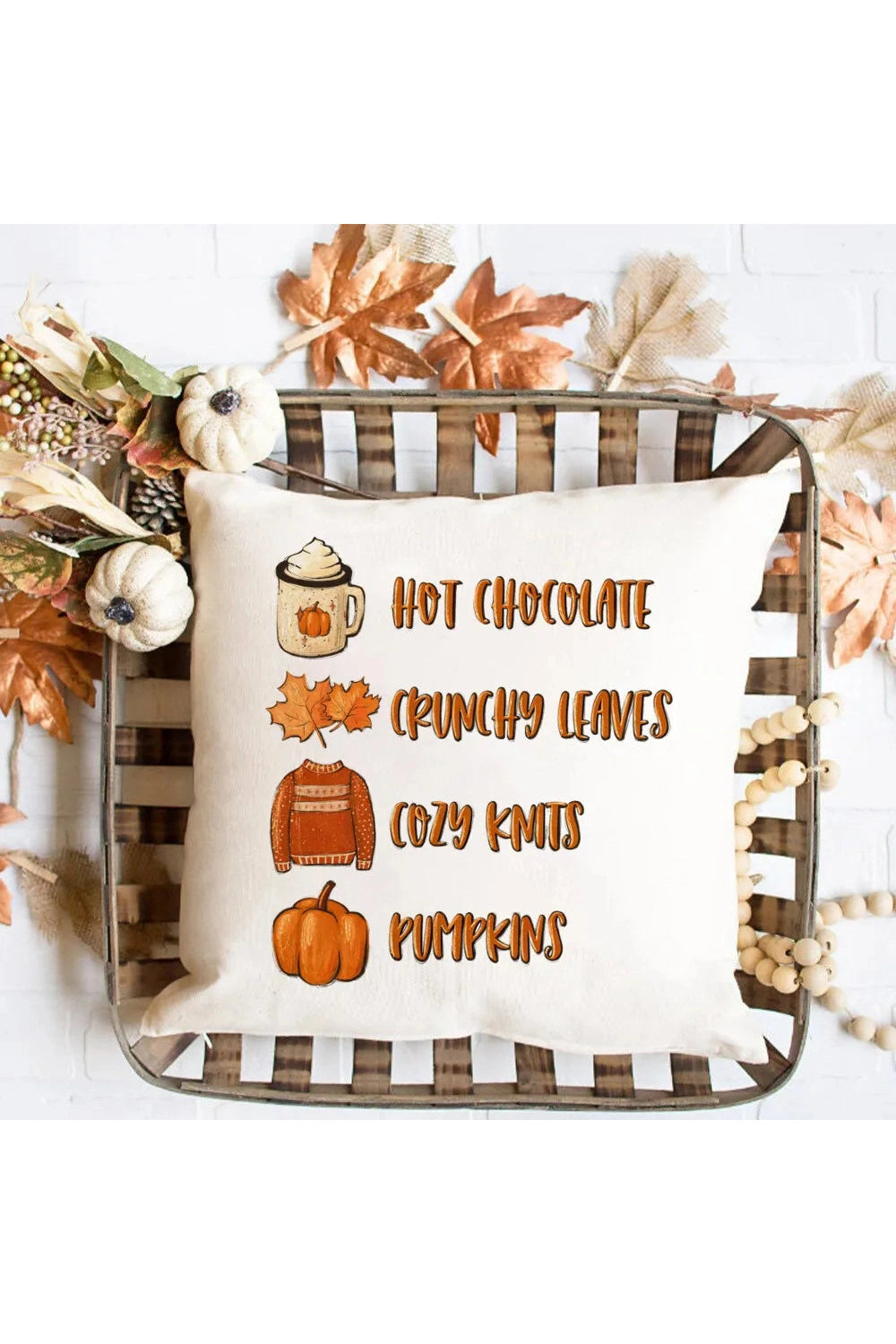 Pumpkin Spice Pillow Cover