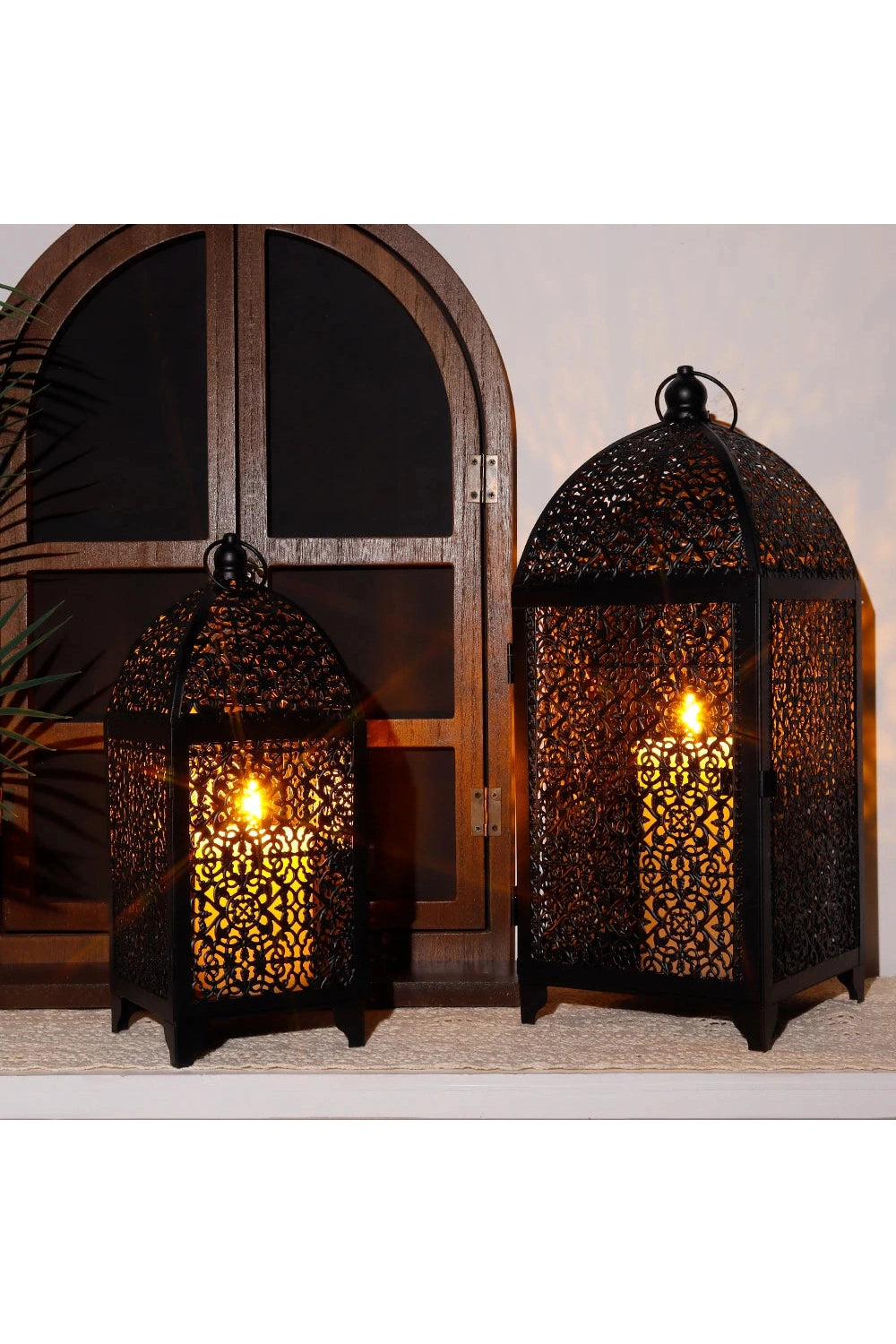 Decorative Black Metal Lantern