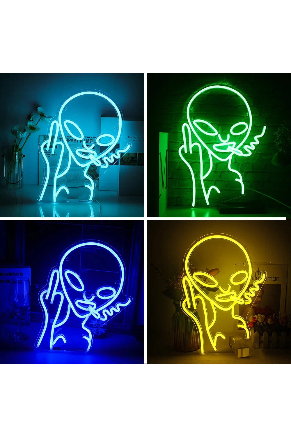 Alien Hip Hop Neon