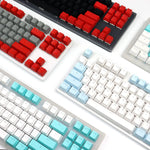 Cyan White Keycaps