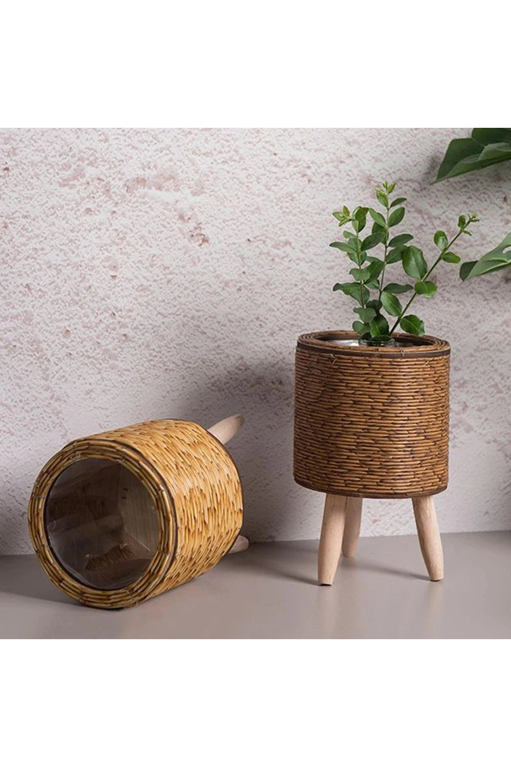 Rattan Basket Flower Pot