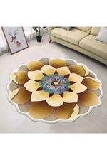 Chinese Flower Decor Rug