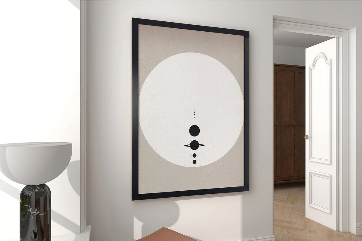 Solar System Minimalist Canvas Poster