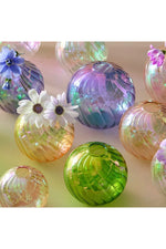 Iridescent Glass Ball Plant Vase