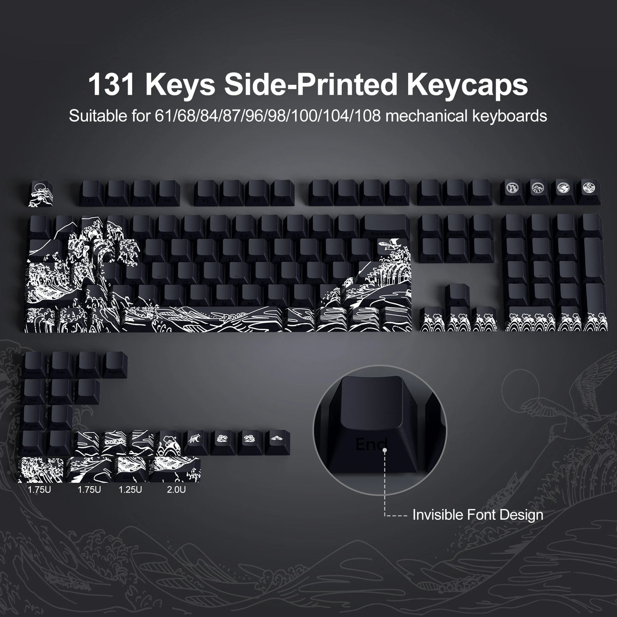 Black Coral Sea Keycaps