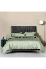 Dark Green Cotton Bedding Set