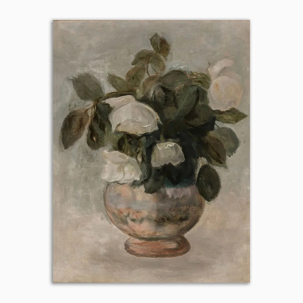 Roses & Antique Canvas Poster