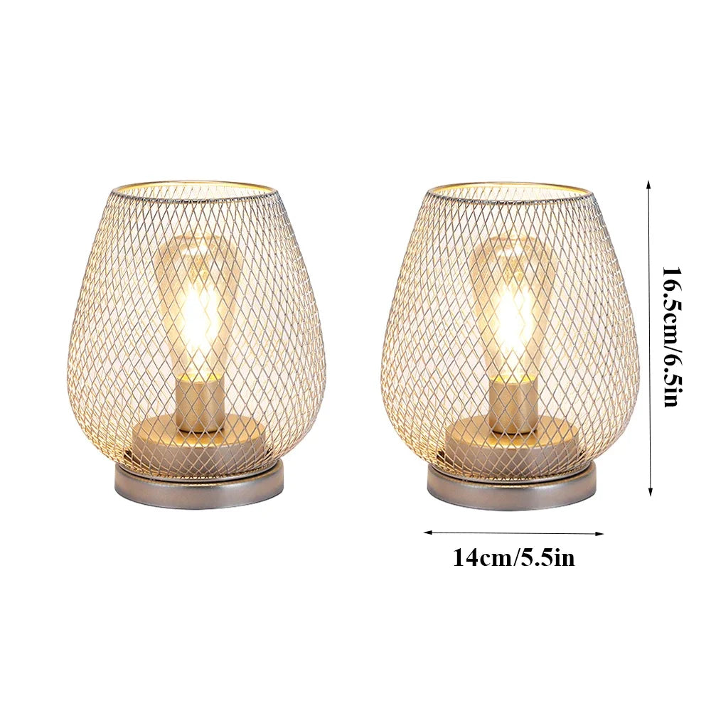 Fall Decor Industrial Glow Mesh Lamp