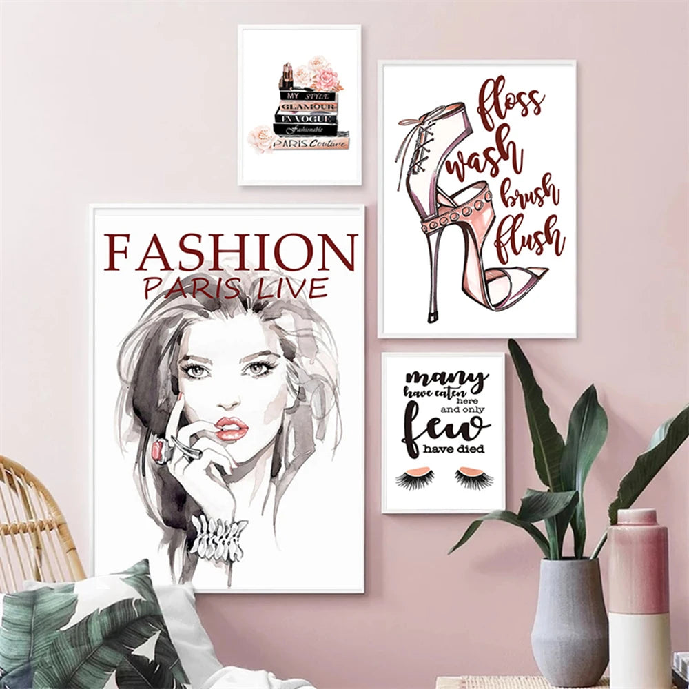 Paris Fashion Canvas Poster