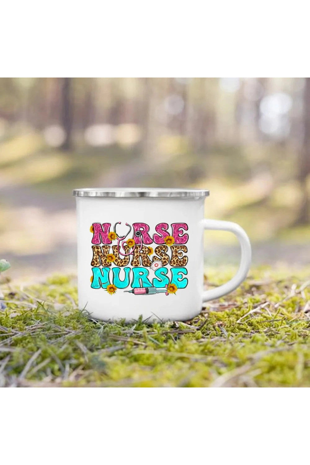 Nurse Life Enamel Coffee Mug