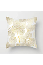 Fall Decor Yellow Leaf Polyester Pillow Case