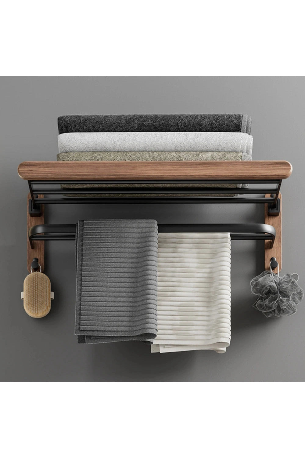 Minimalist Bath Towel Shelf