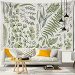 Botanische Farne Natur Wandbehang