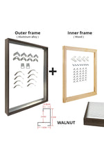 Golden Black Aluminum Frames