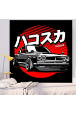 Retro JDM Legends Tapestry