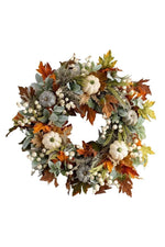 Halloween Harvest Pumpkin Wreath