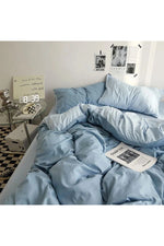 Soft Blue Boys Bedding Set